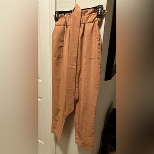 Cinched waist pants